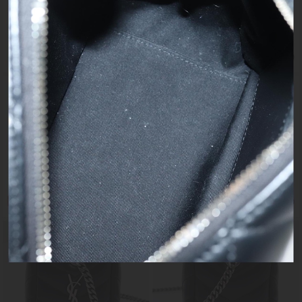 SAINT LAURENT Lulu Shoulder Bag Calfskin Black full inclusion - Picture 14 of 17